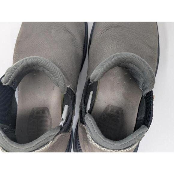 Hey Dude Men's Gray Branson M Craft Leather Pull On Chelsea Boots Size 8 - Picture 5 of 7